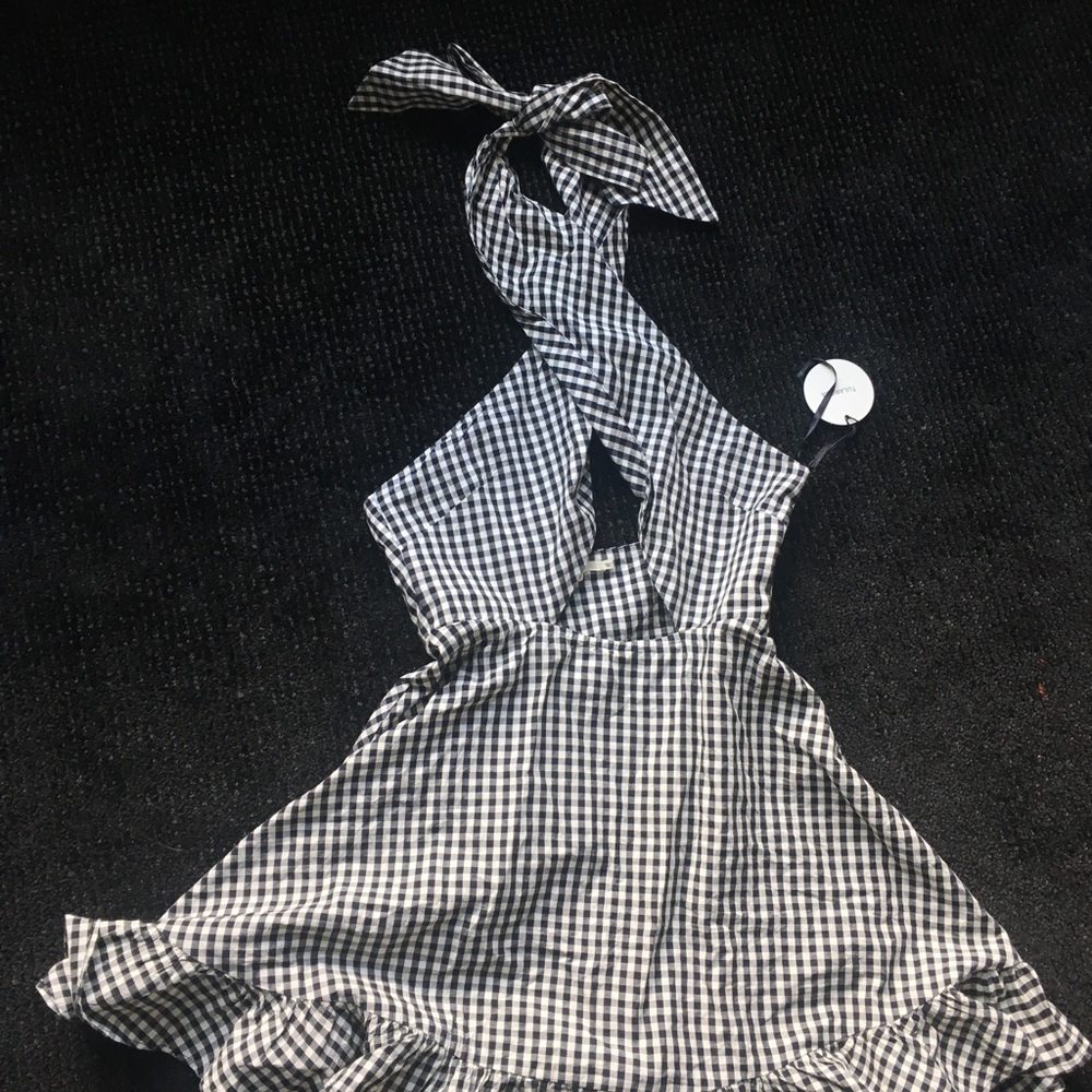 Tularosa Julia gingham halter dress - Picture 3 of 3